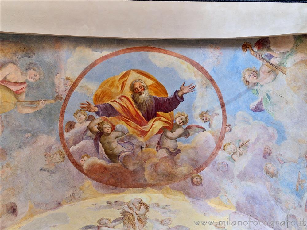 Milan (Italy) - Vault of the apse of the Oratory of Santa Maria Maddalena al Camposanto
